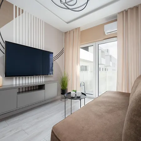 Apartament Srebrzyńska Klimatyzowane Blisko Manufaktury Parking W Garażu By Renters Prestige Łódź