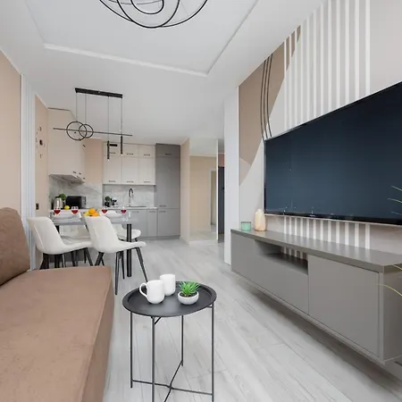 Apartament Srebrzyńska Klimatyzowane Blisko Manufaktury Parking W Garażu By Renters Prestige Łódź