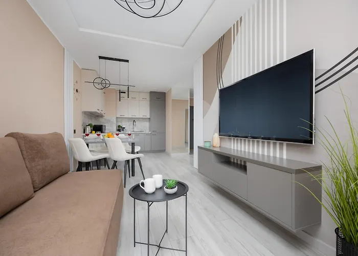 Apartament Srebrzyńska Klimatyzowane Blisko Manufaktury Parking W Garażu By Renters Prestige Łódź